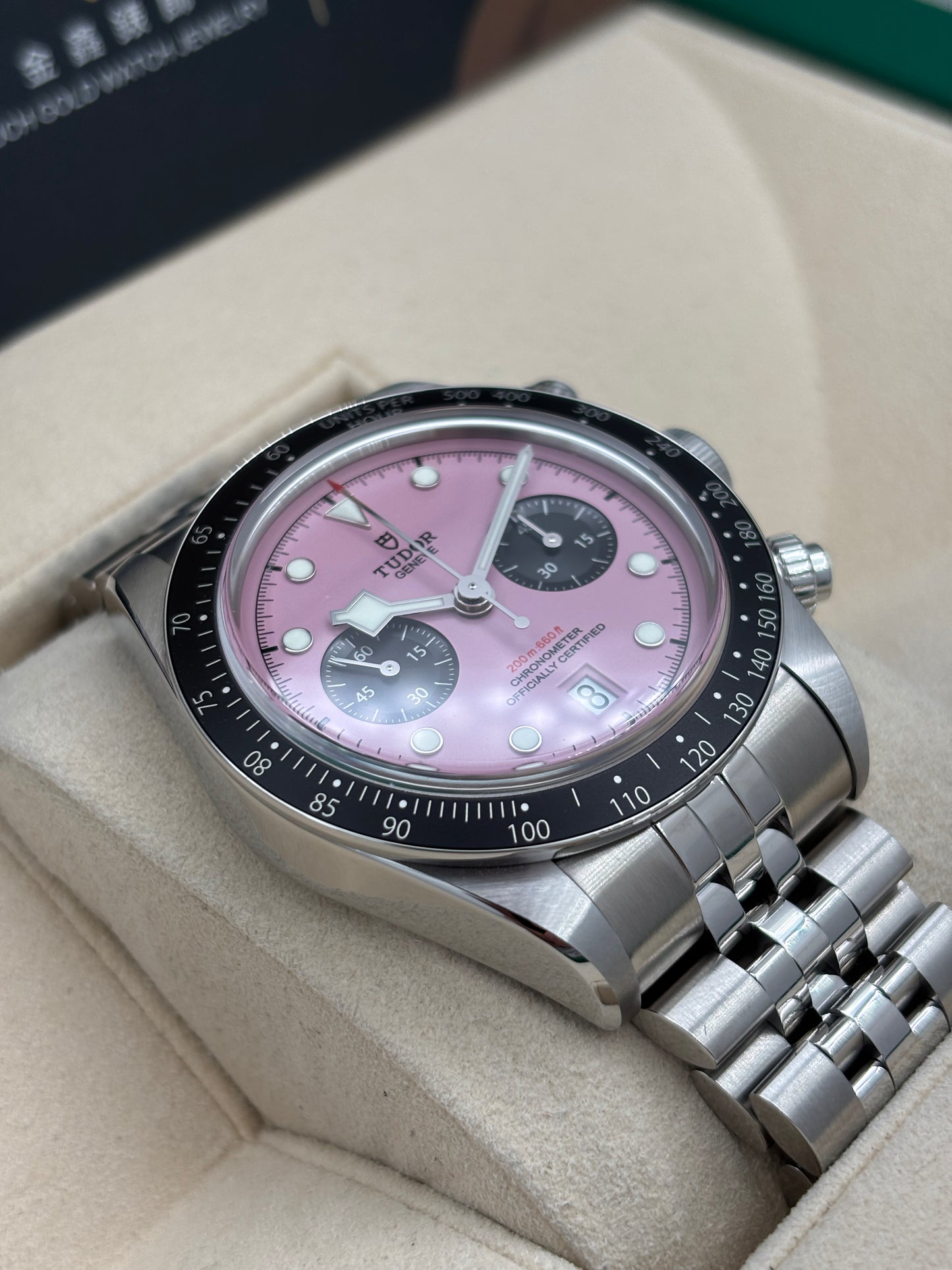 全新 NEW  TUDOR 帝舵 BLACK BAY CHRONOGRAPH 79360N 粉色 2026年7月 珠帶 全套 FULL SET