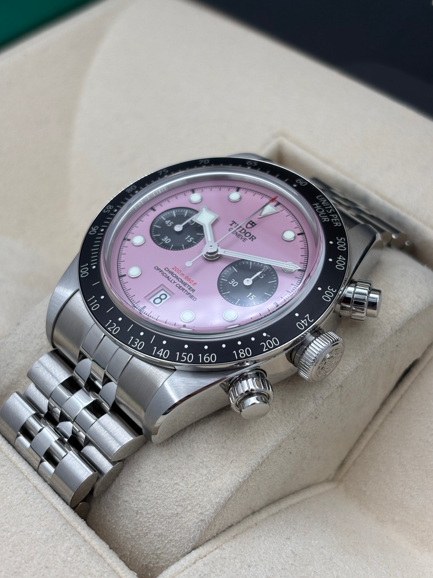 全新 NEW  TUDOR 帝舵 BLACK BAY CHRONOGRAPH 79360N 粉色 2026年7月 珠帶 全套 FULL SET