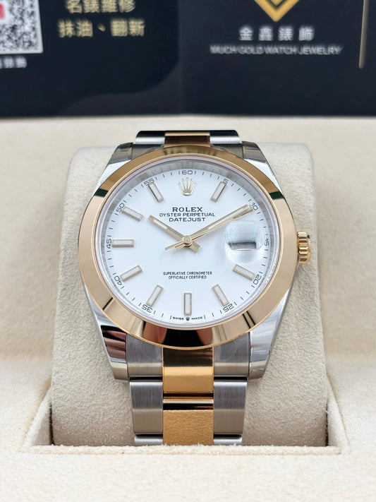 全新 NEW ROLEX 勞力士 DATEJUST 126303 2025年5月 大量原裝膠紙 白色 全套 FULL SET