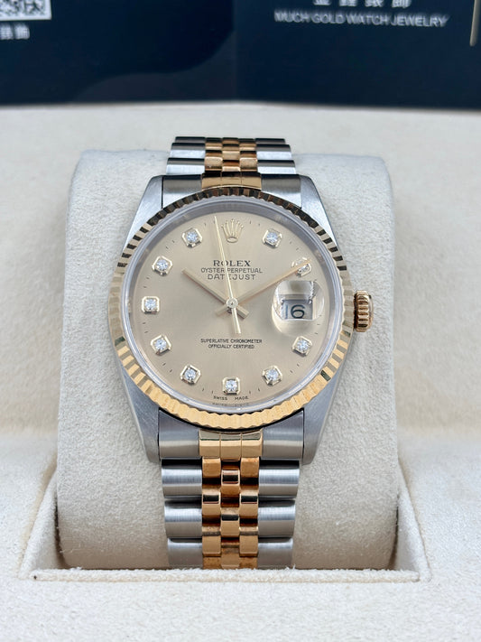 二手 USED ROLEX 勞力士 DATEJUST 16233 約1994年 金色鑽石字 淨錶 WATCH ONLY