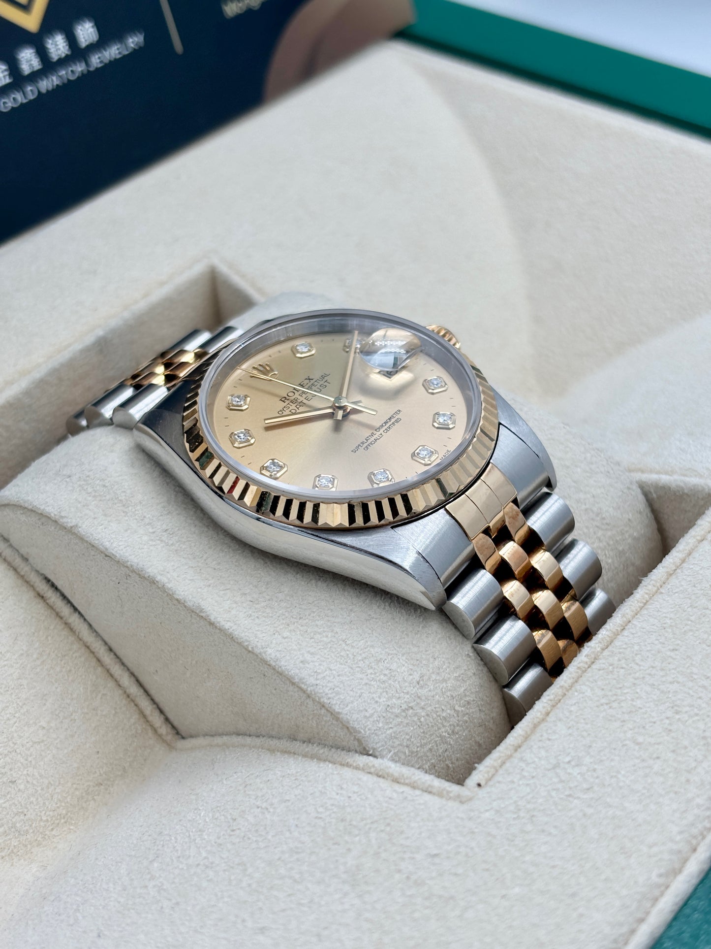 二手 USED ROLEX 勞力士 DATEJUST 16233 約1994年 金色鑽石字 淨錶 WATCH ONLY