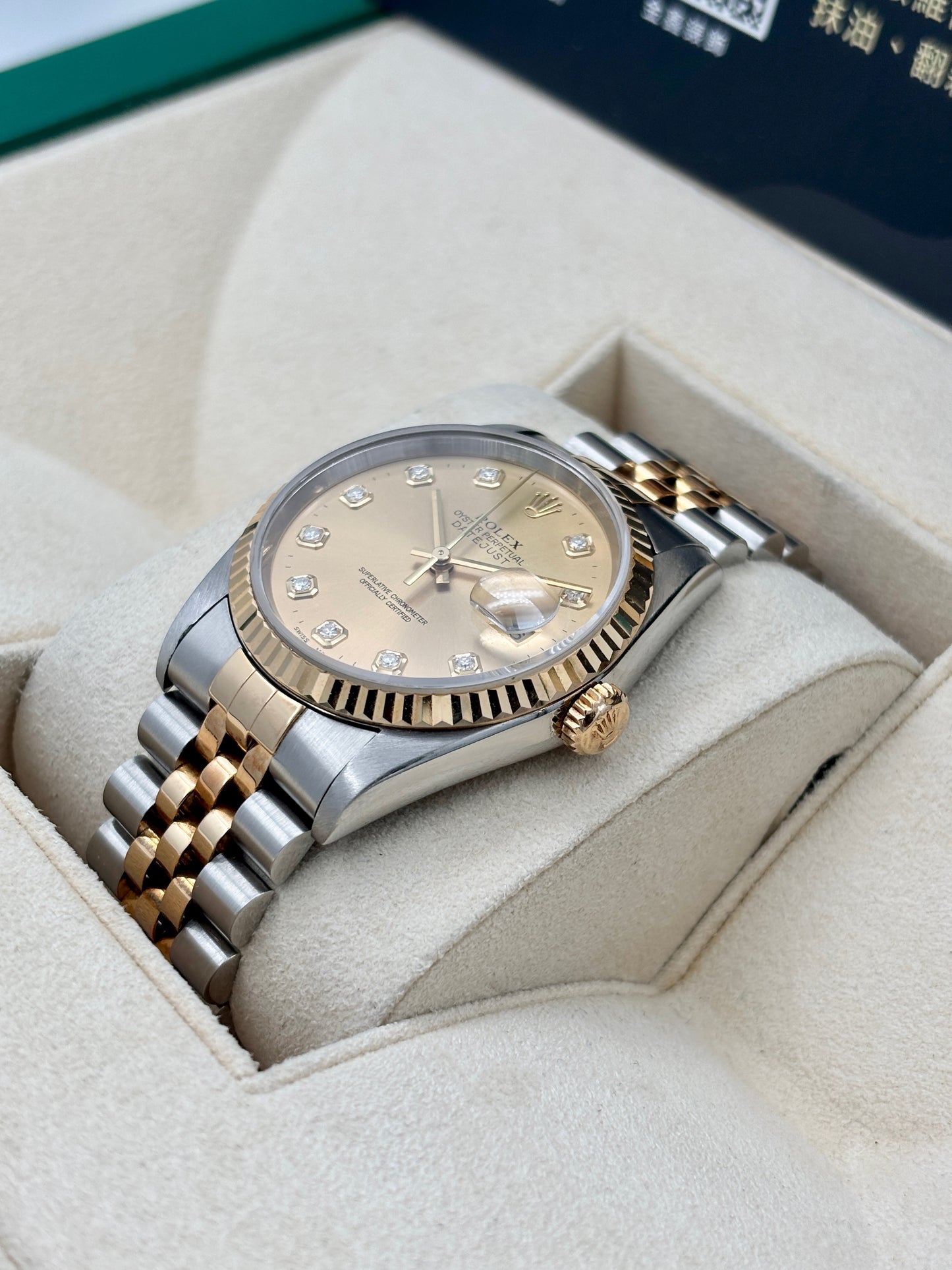 二手 USED ROLEX 勞力士 DATEJUST 16233 約1994年 金色鑽石字 淨錶 WATCH ONLY