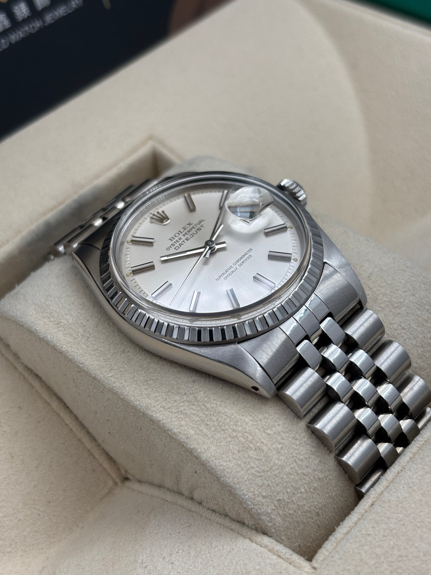 二手 USED  ROLEX 勞力士 DATEJUST 1603 銀色 約1971 有上行紙