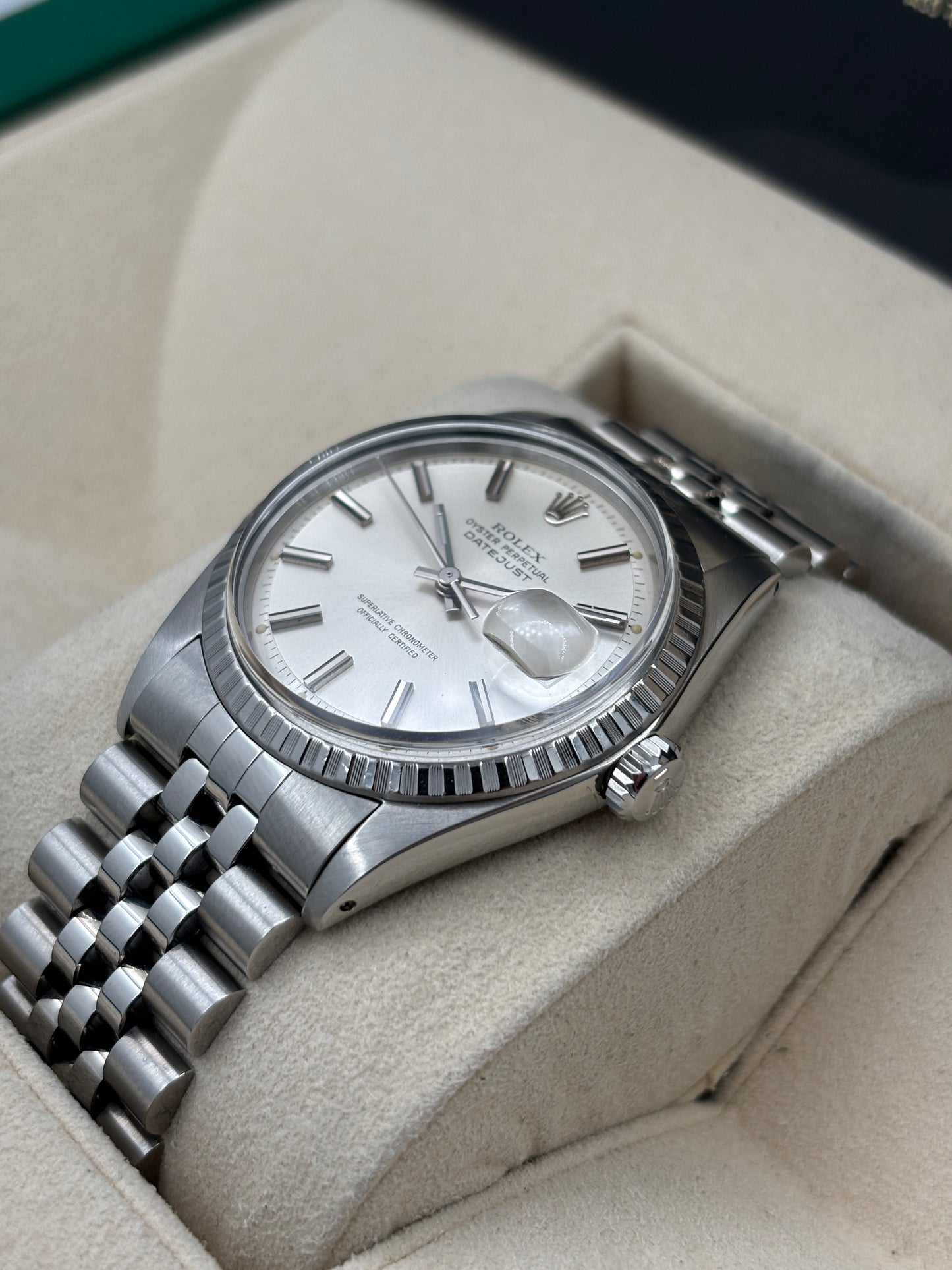 二手 USED  ROLEX 勞力士 DATEJUST 1603 銀色 約1971 有上行紙
