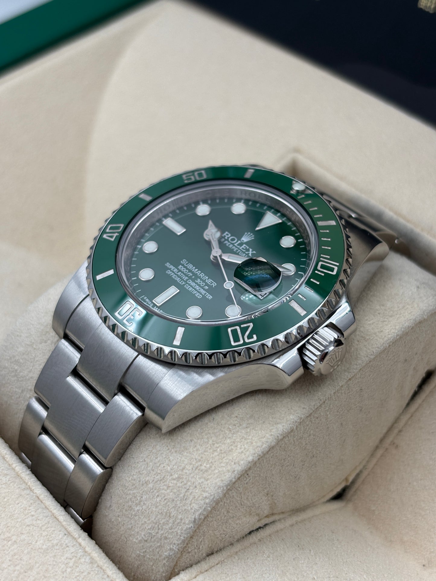 二手 USED  ROLEX 勞力士 SUBMARINER DATE 116610LV 綠色 2012年3月 全套 FULL SET