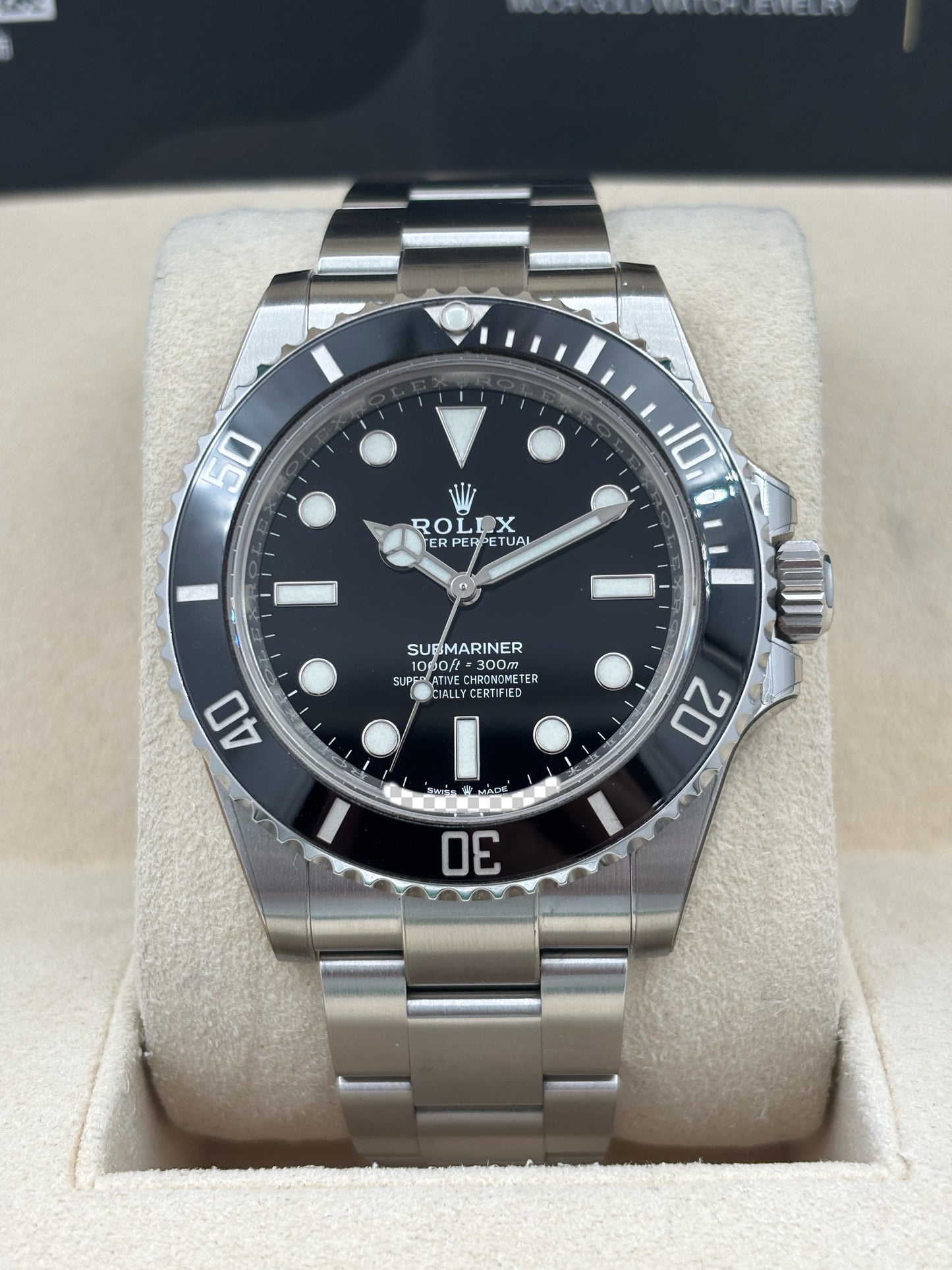 二手 USED  ROLEX 勞力士 SUBMARINER 124060 黑色 2022年12月 全套 FULL SET