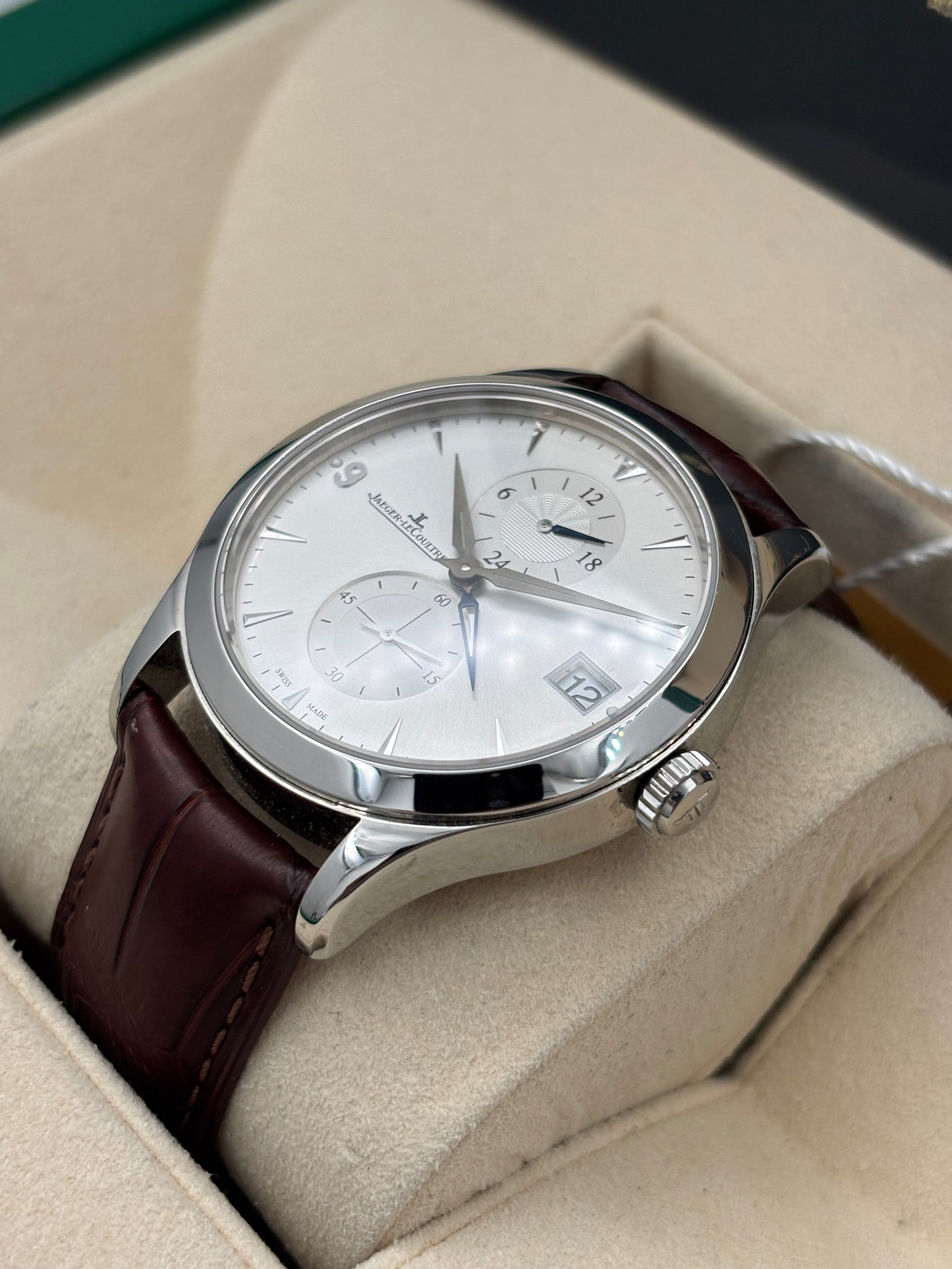 二手 USED  JAEGER-LECOULTRE 積家 MASTER CONTROL Q1628430 白色 2005年4月 保養證