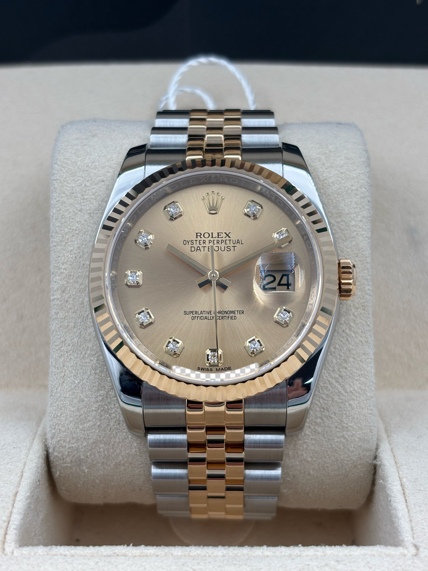 二手 USED  ROLEX 勞力士 DATEJUST 116233 金色鑽石字 2017年2月 全套 FULL SET