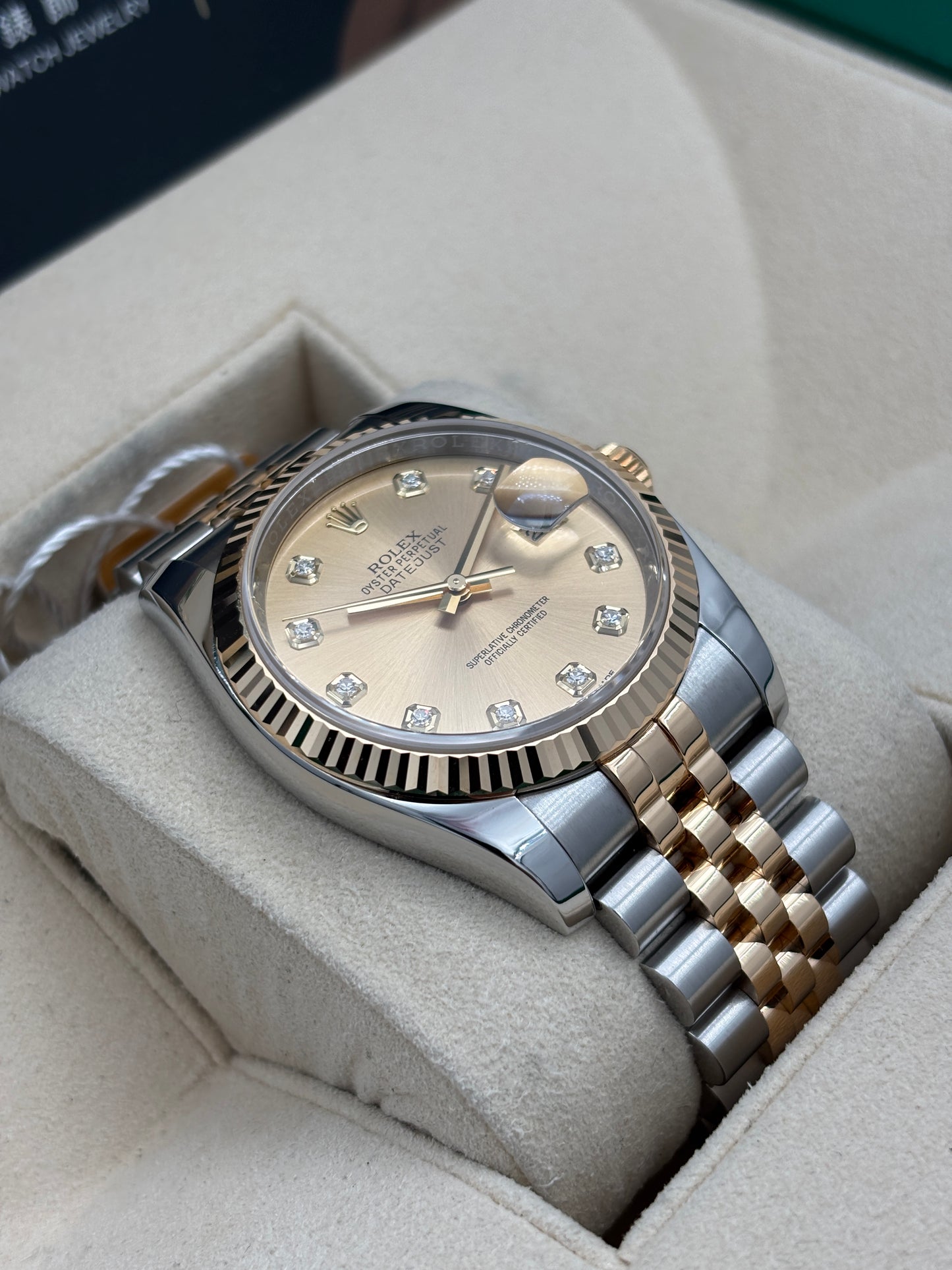 二手 USED  ROLEX 勞力士 DATEJUST 116233 金色鑽石字 2017年2月 全套 FULL SET