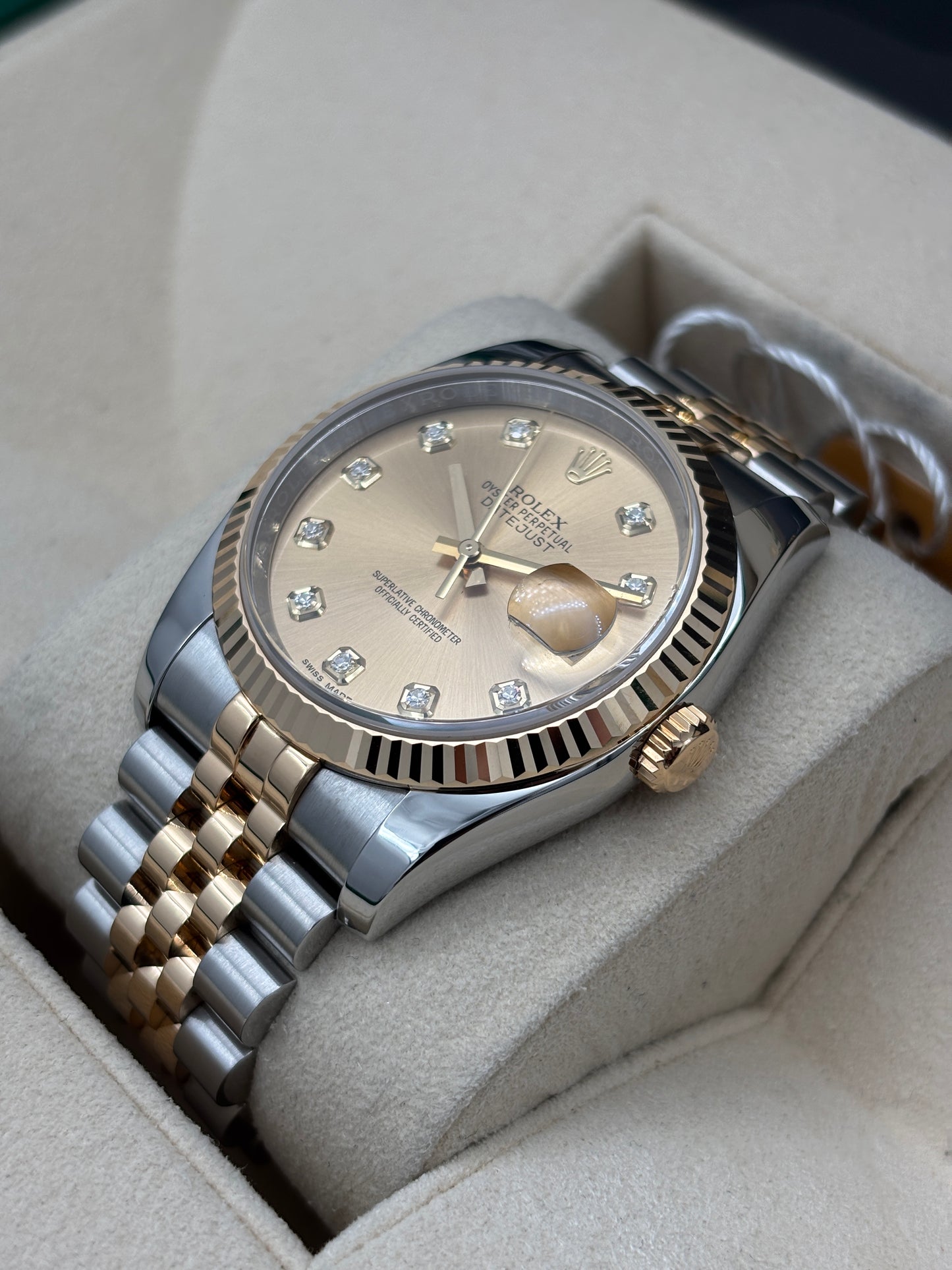 二手 USED  ROLEX 勞力士 DATEJUST 116233 金色鑽石字 2017年2月 全套 FULL SET