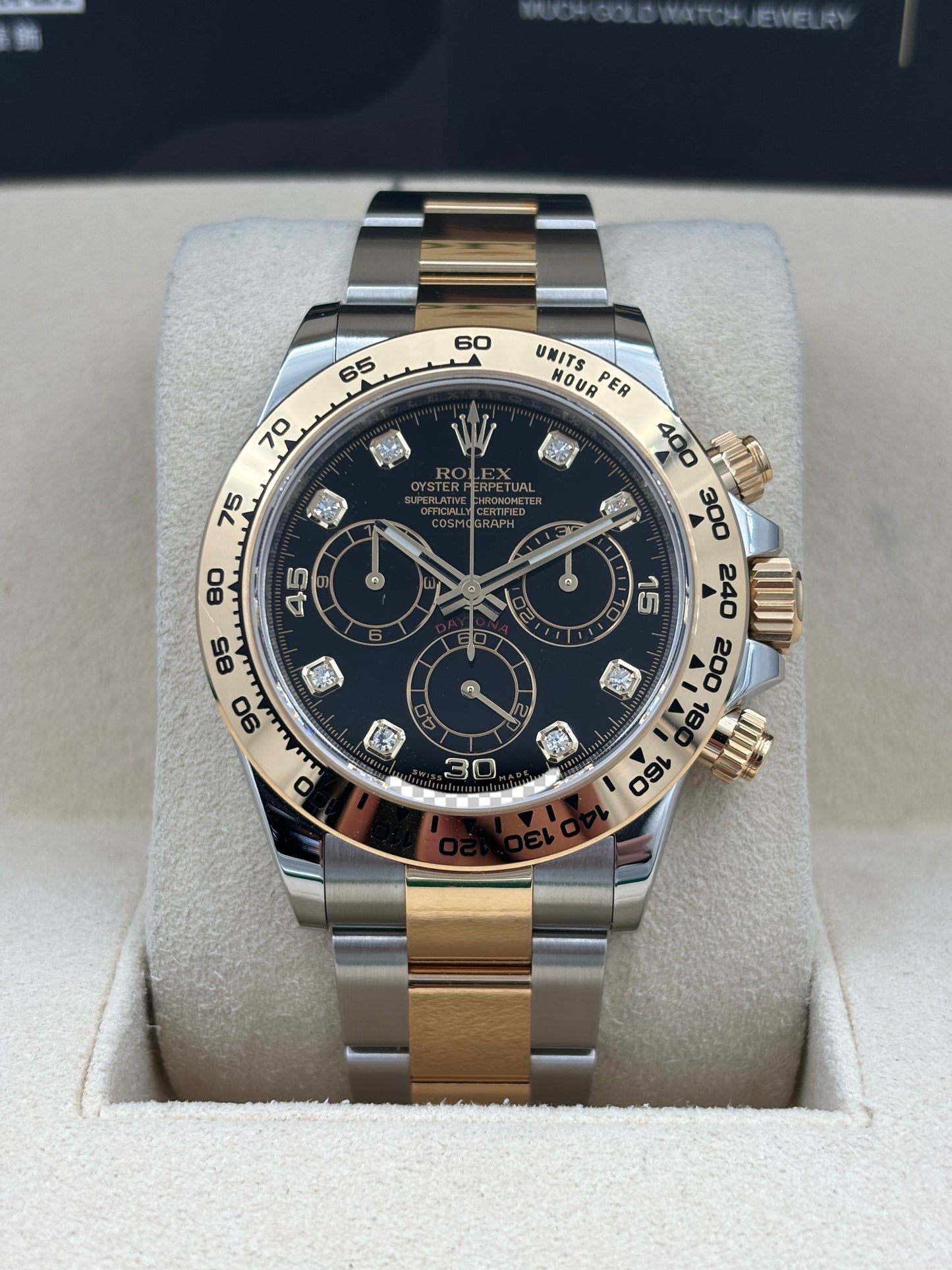 二手 USED  ROLEX 勞力士 DAYTONA 116503G 黑色鑽石字 2021年4月 未打磨 全套 FULL SET