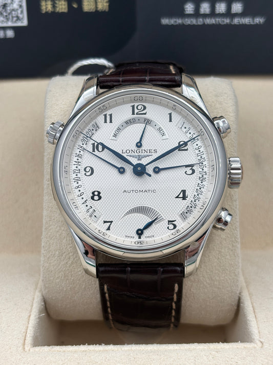 二手 USED  LONGINES 浪琴 MASTER L2.714.4.78.3 白色 2014年1月 全套 FULL SET