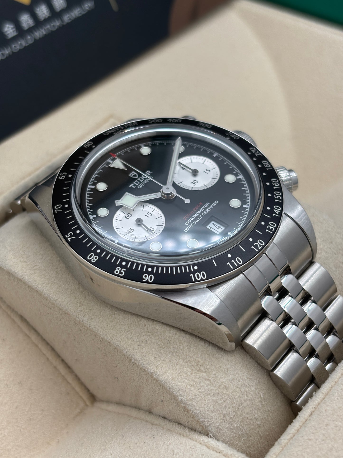 全新 NEW TUDOR 帝舵 BLACK BAY CHRONOGRAPH 79360N 黑色 2026年8月 珠帶 全套 FULL SET