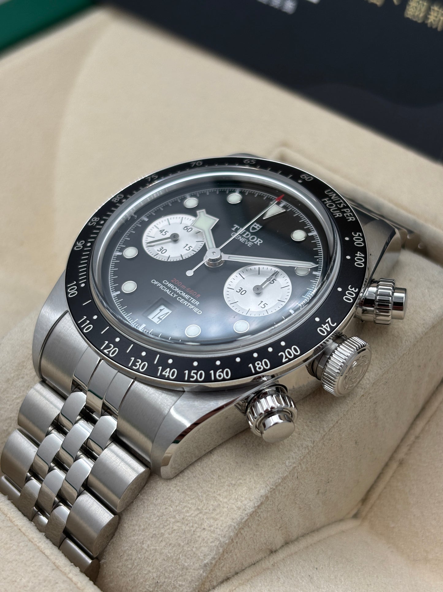 全新 NEW TUDOR 帝舵 BLACK BAY CHRONOGRAPH 79360N 黑色 2026年8月 珠帶 全套 FULL SET