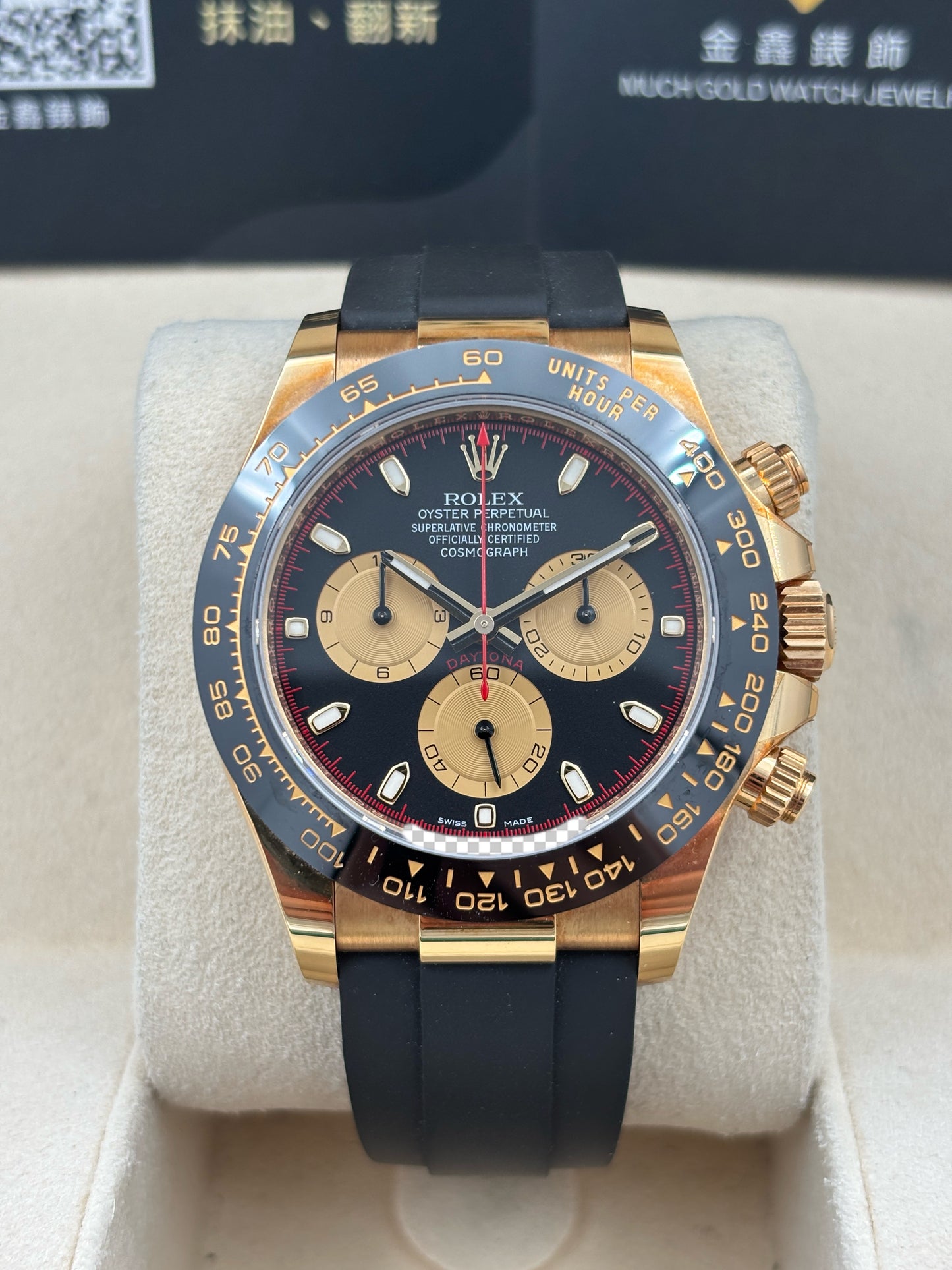 二手 USED  ROLEX 勞力士 DAYTONA 116518LN 黑色 2020年7月 少量膠紙 未打磨 99.99%新 全套 FULL SET