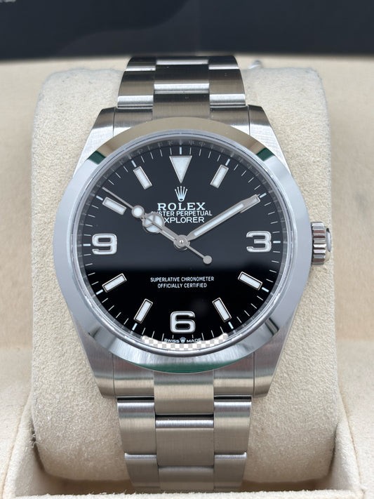 二手 USED  ROLEX 勞力士 EXPLORER 224270 黑色 2024年12月 未打磨 99.99%新 全套 FULL SET AD 單