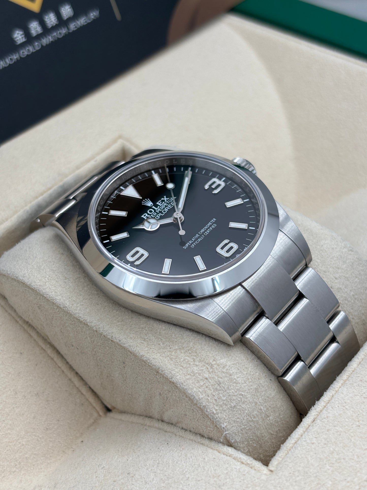 二手 USED  ROLEX 勞力士 EXPLORER 224270 黑色 2024年12月 未打磨 99.99%新 全套 FULL SET AD 單