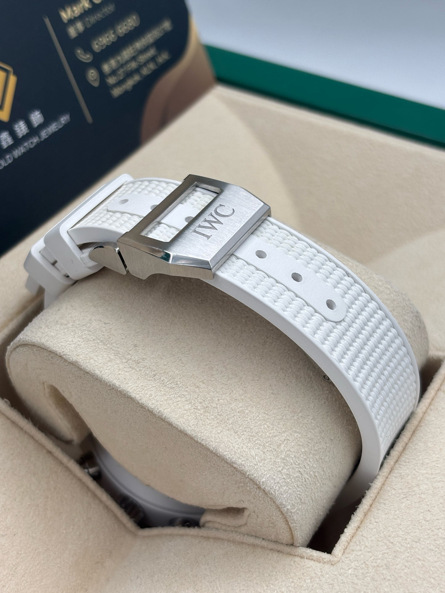 二手 USED IWC 萬國 Pilot’s Watch Chronograph TOP GUN IW389105 2022年2月 黑色 白陶瓷 全套 FULL SET