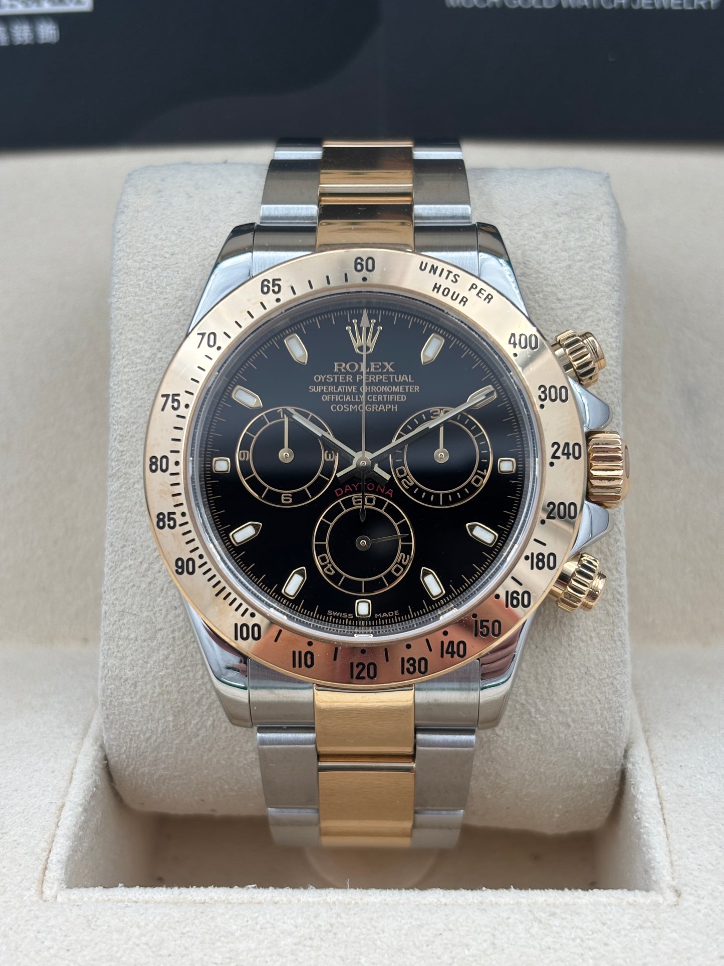 二手 USED  ROLEX 勞力士 DAYTONA 116523 黑色 約2004 淨錶 WATCH ONLY