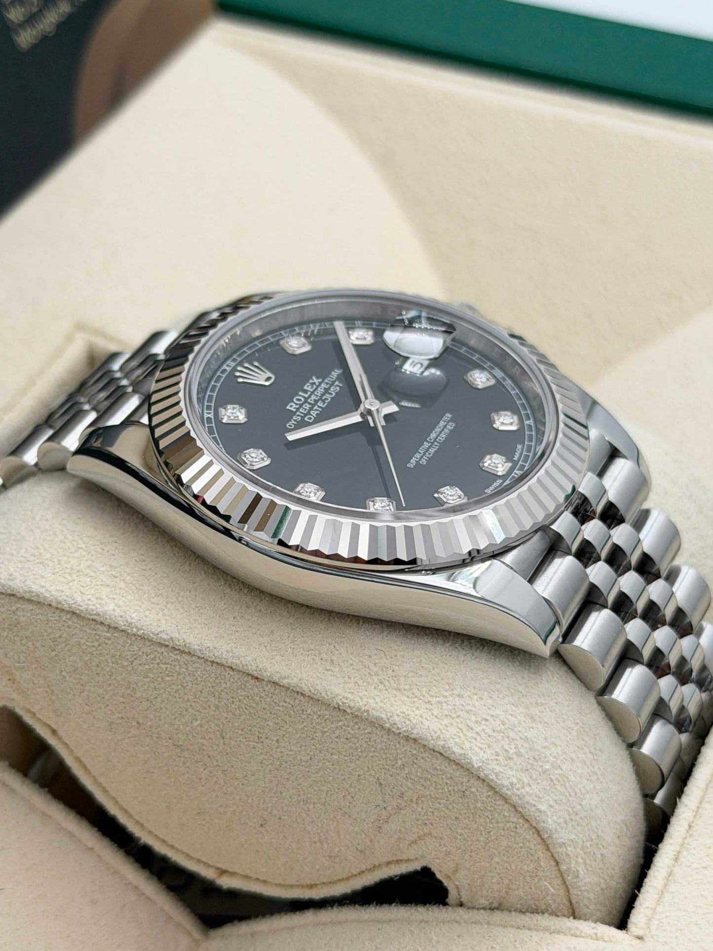 [SOLD OUT]二手 USED ROLEX 勞力士 DATEJUST 126334 黑色面鑽石字 2017年10月
