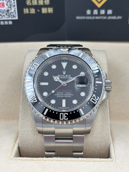 二手 USED ROLEX 勞力士 SEA-DWELLER 126600 MK1 2017年12月 黑色 全套 FULL SET