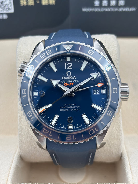 [SOLD OUT]二手 USED  OMEGA 歐米茄 SEAMASTER PLANET OCEAN 232.92.44.22.03.001 藍色 OPEN DAY 鈦金屬 99.99%新 全套 FULL SET