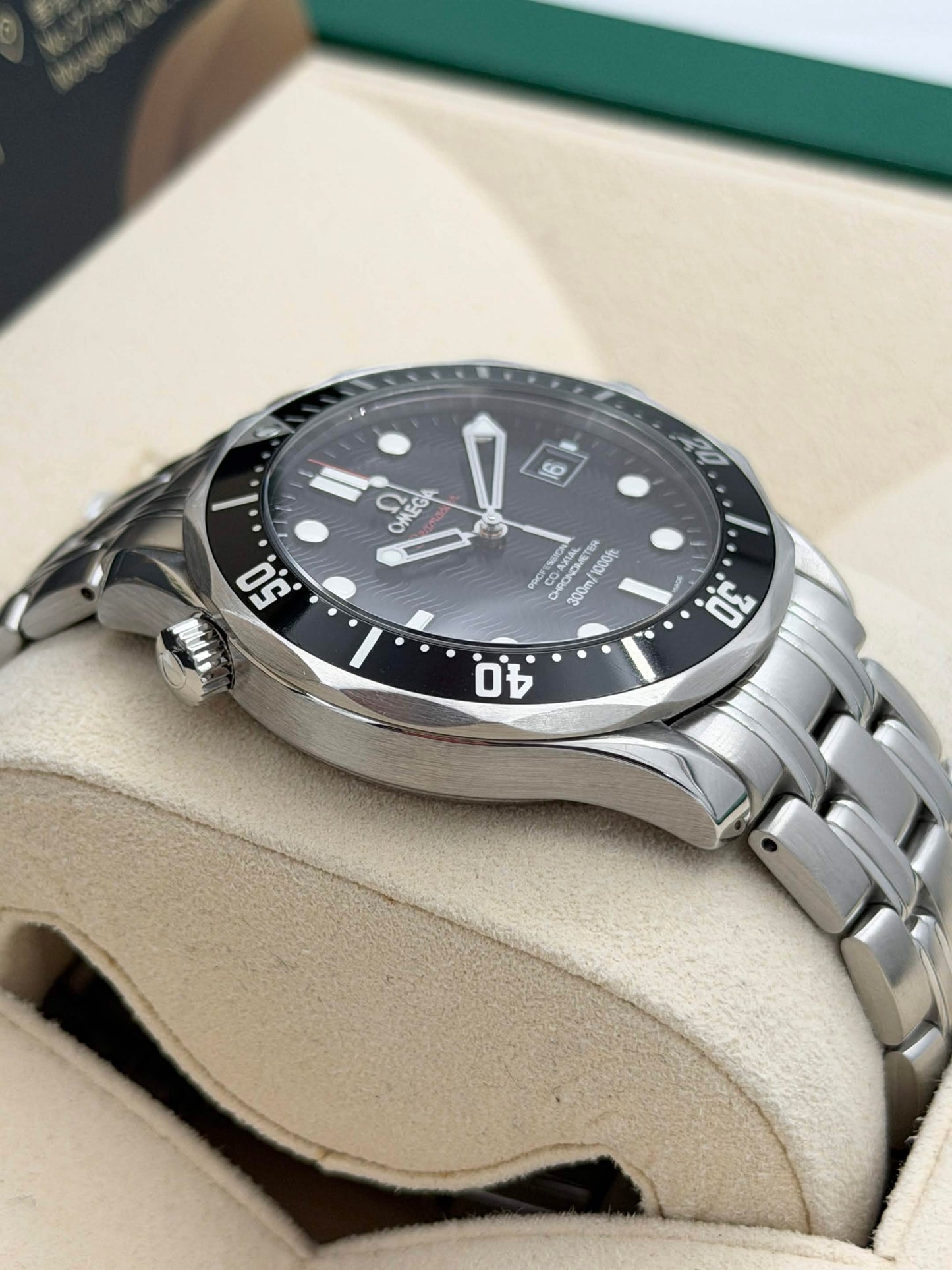 二手 USED OMEGA 歐米茄 SEAMASTER DIVER 300M 212.30.41.20.01.003 黑色面 2019年3月