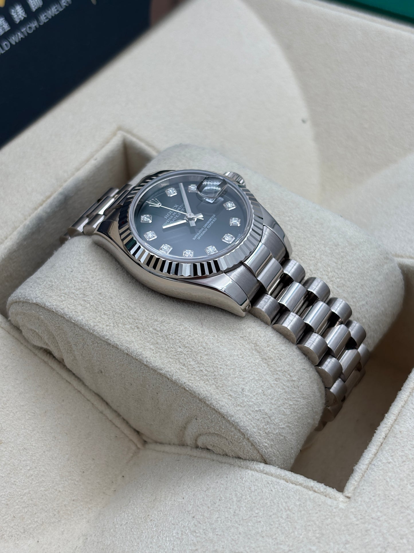 二手 USED  ROLEX 勞力士 DATEJUST 179179 黑色鑽石字 2006年1月 保養證
