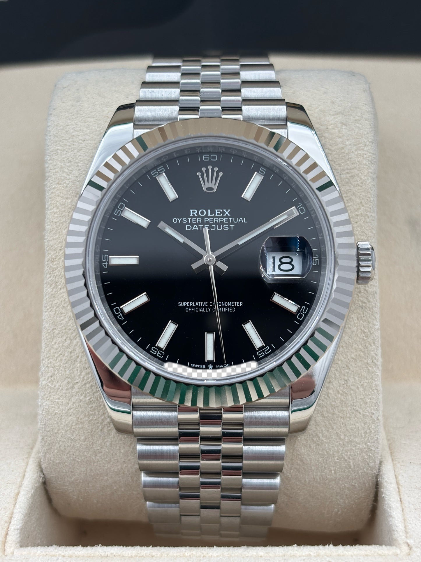 二手 USED  ROLEX 勞力士 DATEJUST 126334 黑色 2019年9月 珠帶 全套 FULL SET AD單