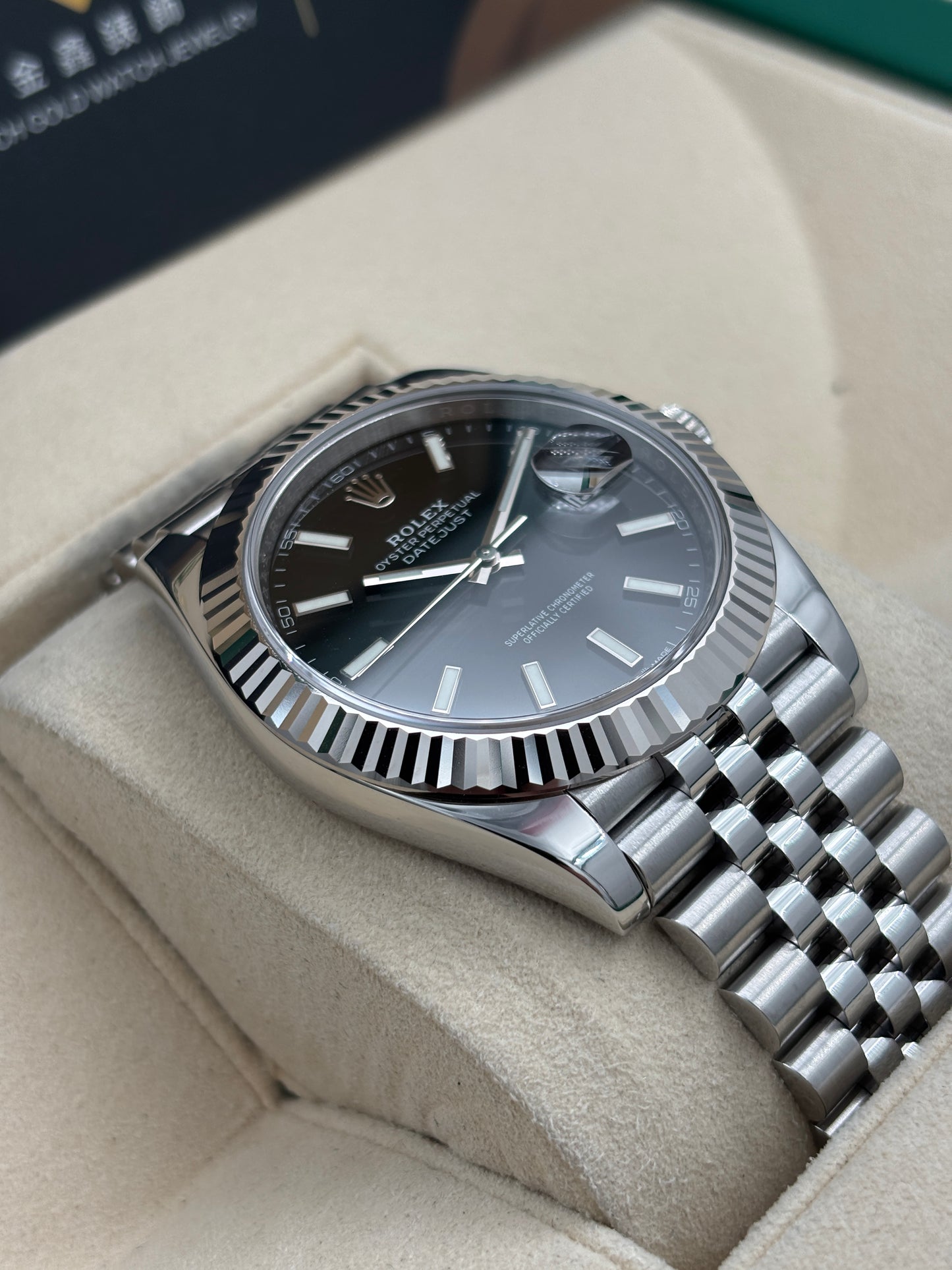 二手 USED  ROLEX 勞力士 DATEJUST 126334 黑色 2019年9月 珠帶 全套 FULL SET AD單