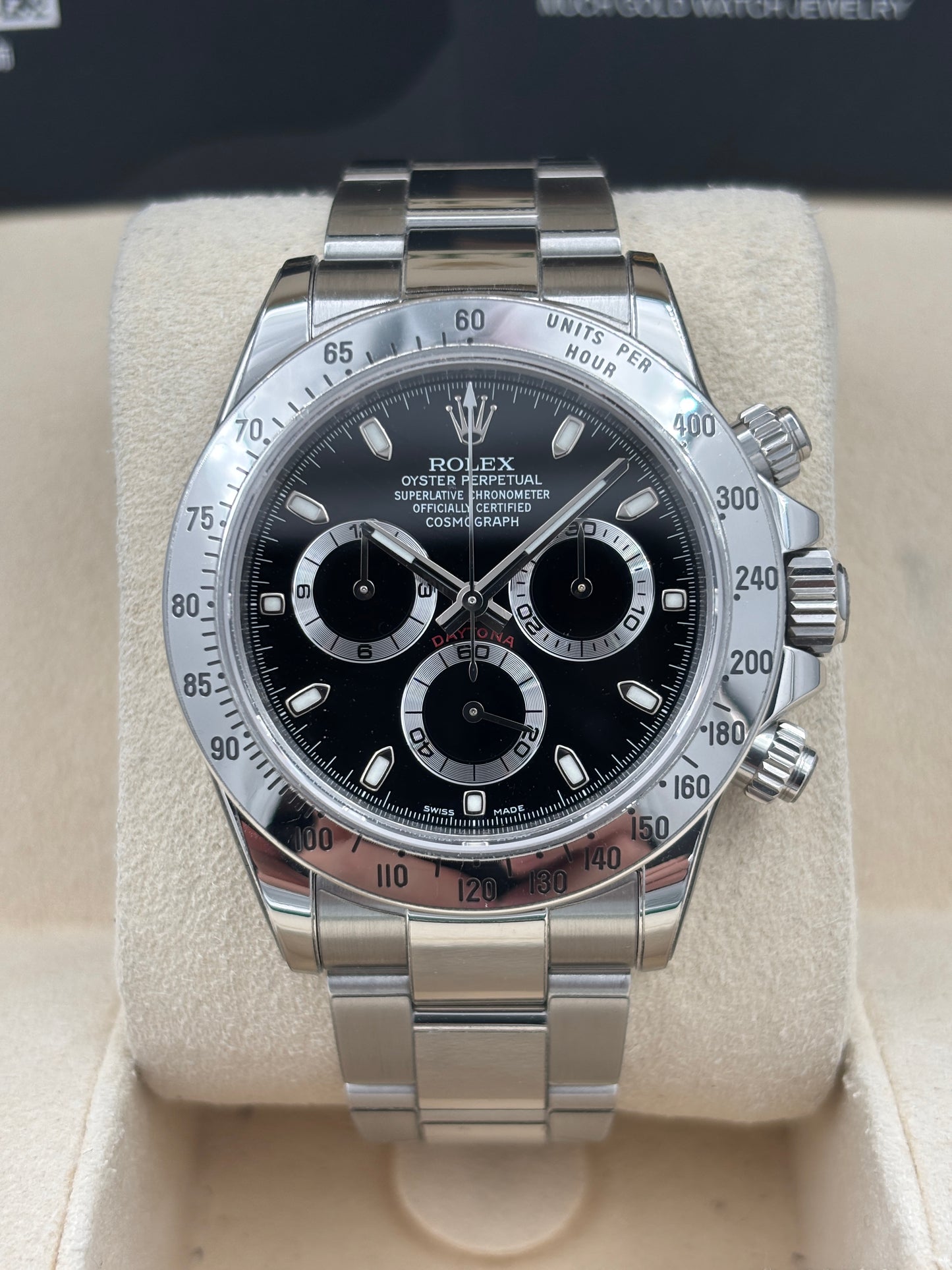 二手 USED  ROLEX 勞力士 DAYTONA 116520 黑色 2015年12月 光橋 全套 FULL SET