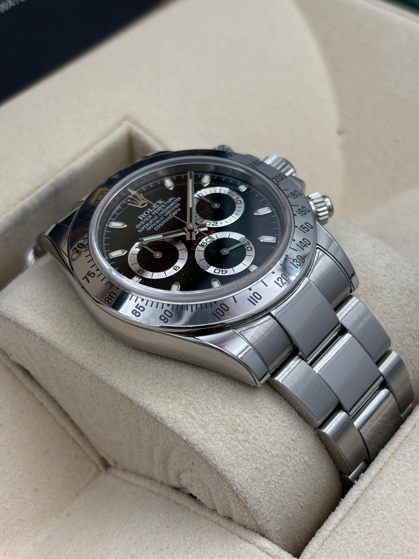 二手 USED  ROLEX 勞力士 DAYTONA 116520 黑色 2015年12月 光橋 全套 FULL SET