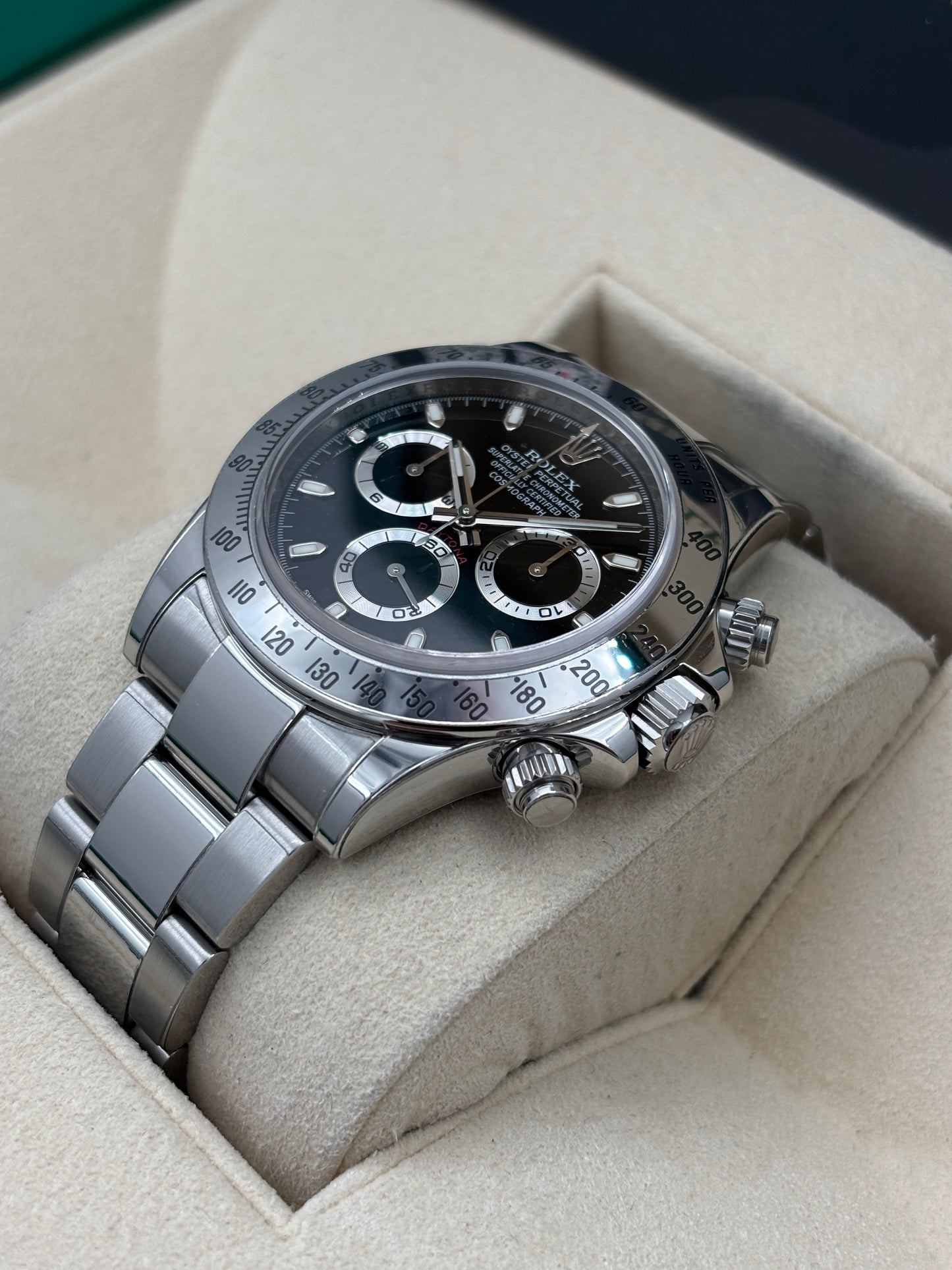 二手 USED  ROLEX 勞力士 DAYTONA 116520 黑色 2015年12月 光橋 全套 FULL SET