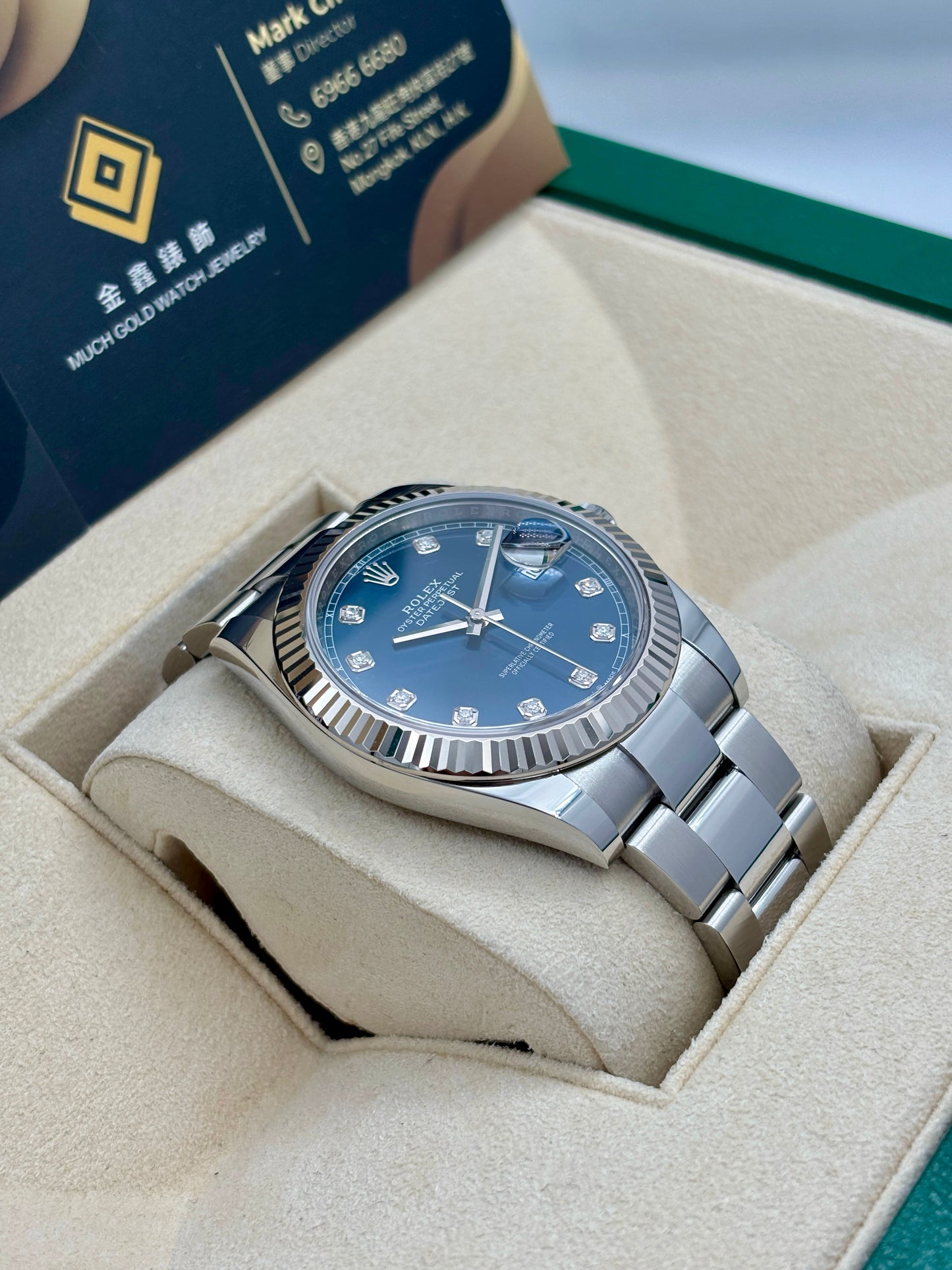 二手 USED ROLEX 勞力士 DATEJUST 126334 2021年1月 藍色鑽石字 齊格 有AD單 全套 FULL SET
