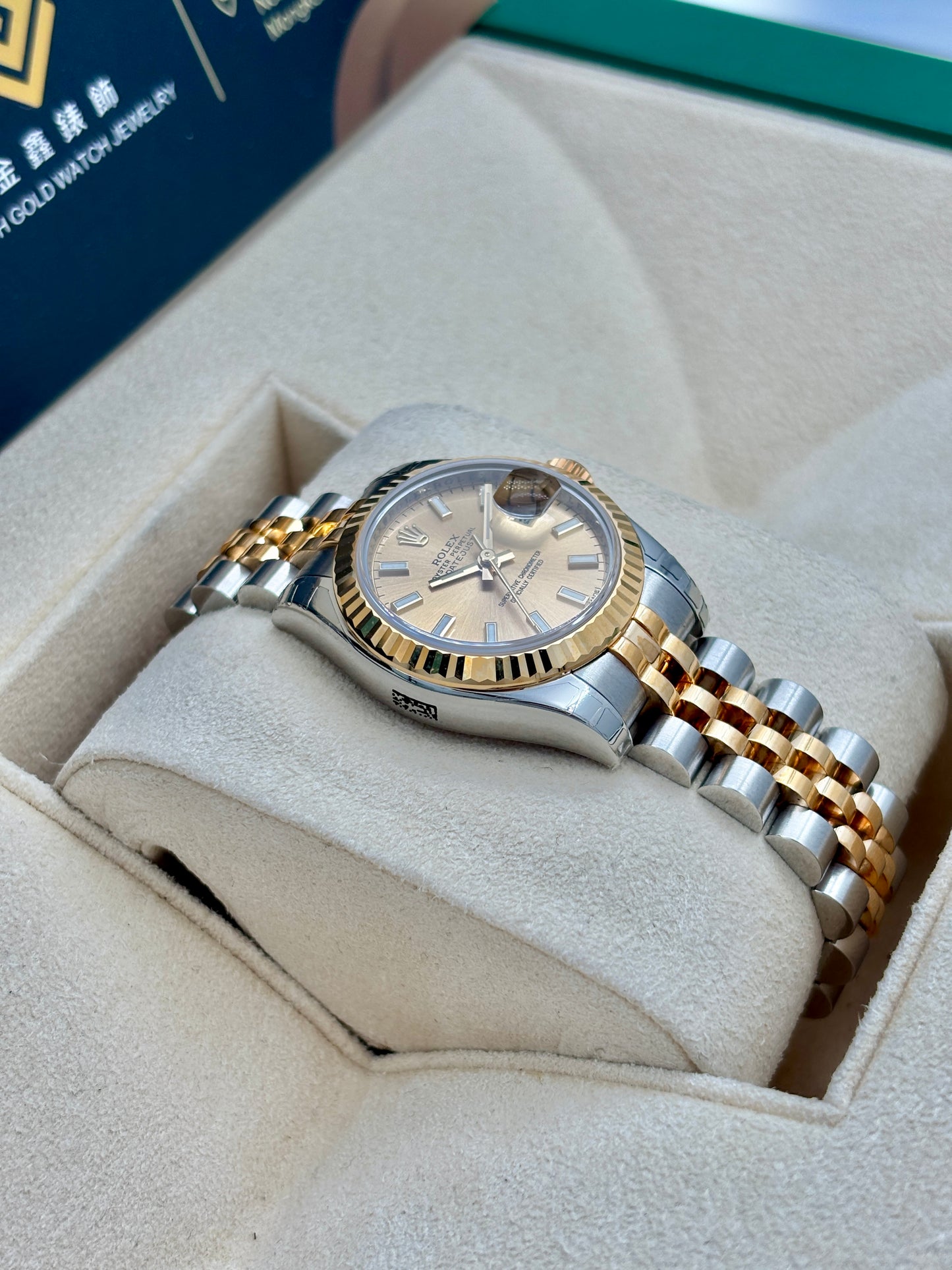 未試用品 UNUSED  ROLEX 勞力士 179173 2012年1月 金色 齊膠紙 AD單 全套 FULL SET