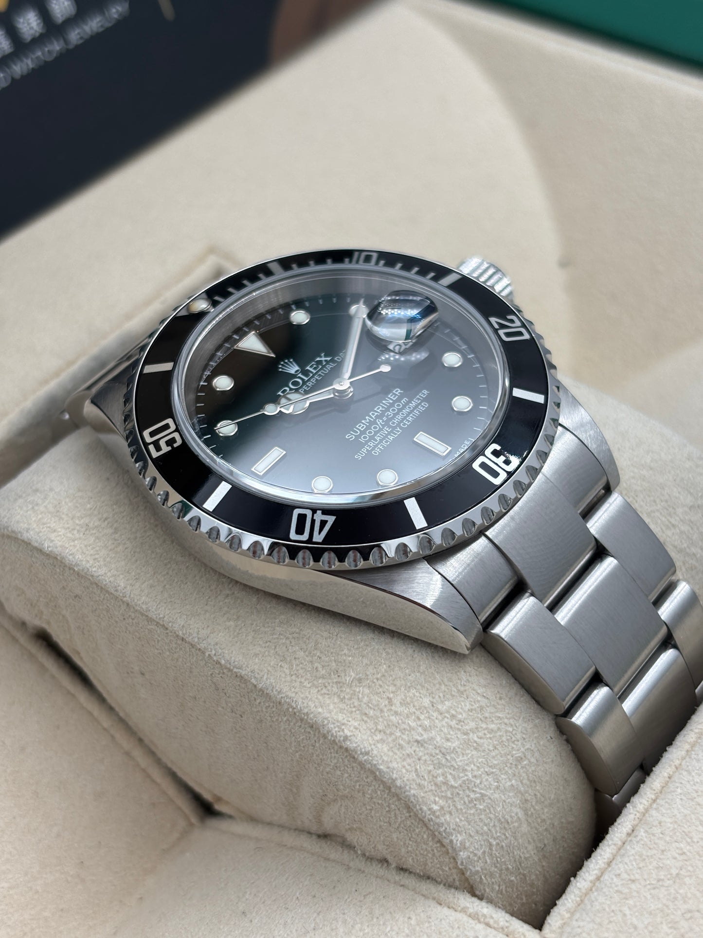 二手 USED  ROLEX 勞力士 SUBMARINER DATE 16610T 黑色 約2006年 淨錶 WATCH ONLY