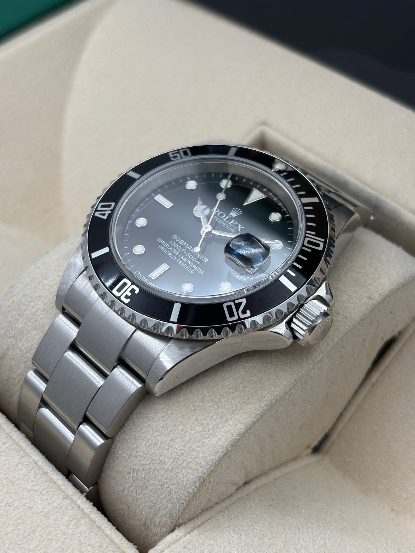 二手 USED  ROLEX 勞力士 SUBMARINER DATE 16610T 黑色 約2006年 淨錶 WATCH ONLY