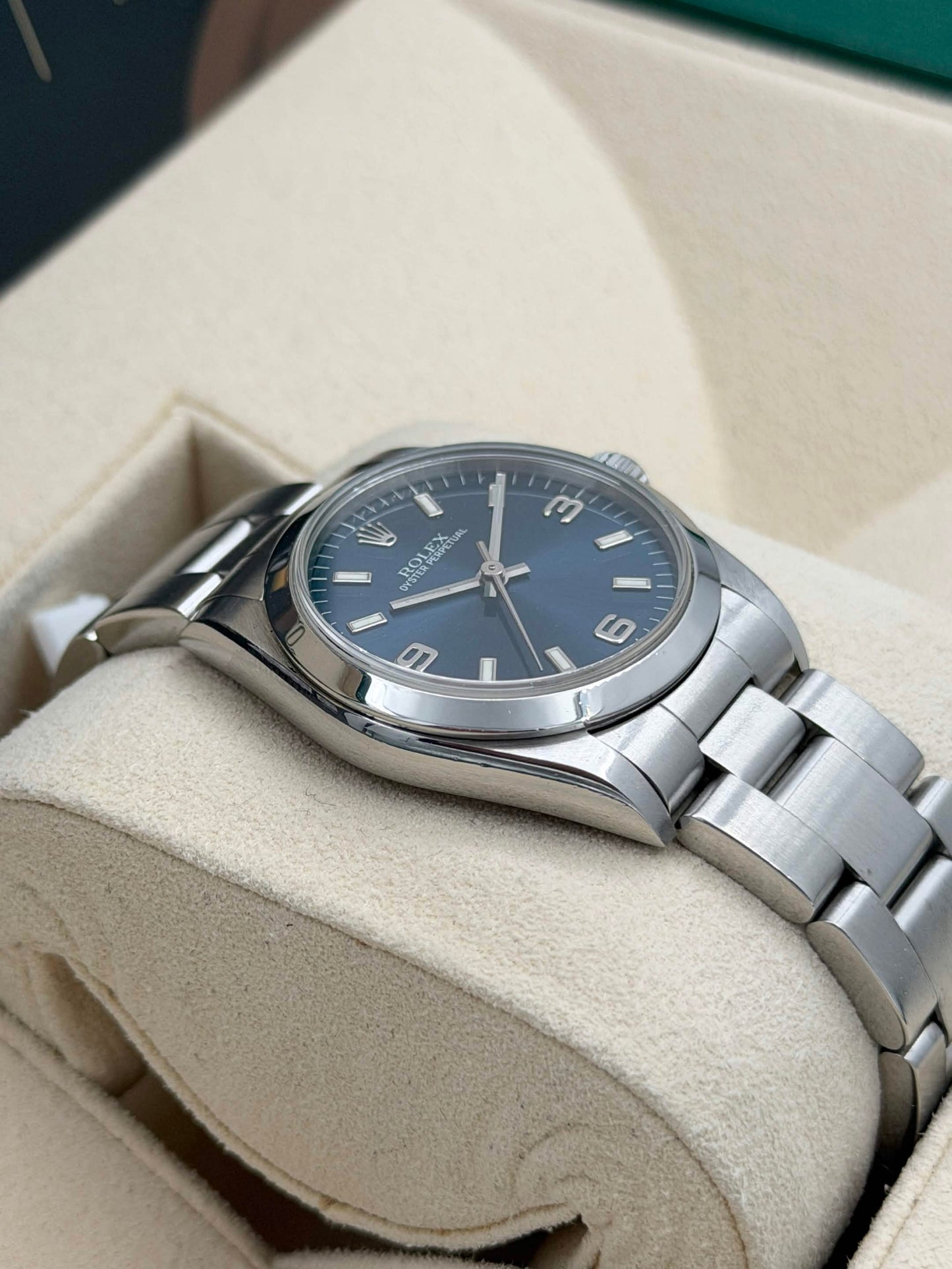[SOLD OUT]二手 USED ROLEX 勞力士 OYSTER PERPETUAL 77080 藍色面 2004年10月