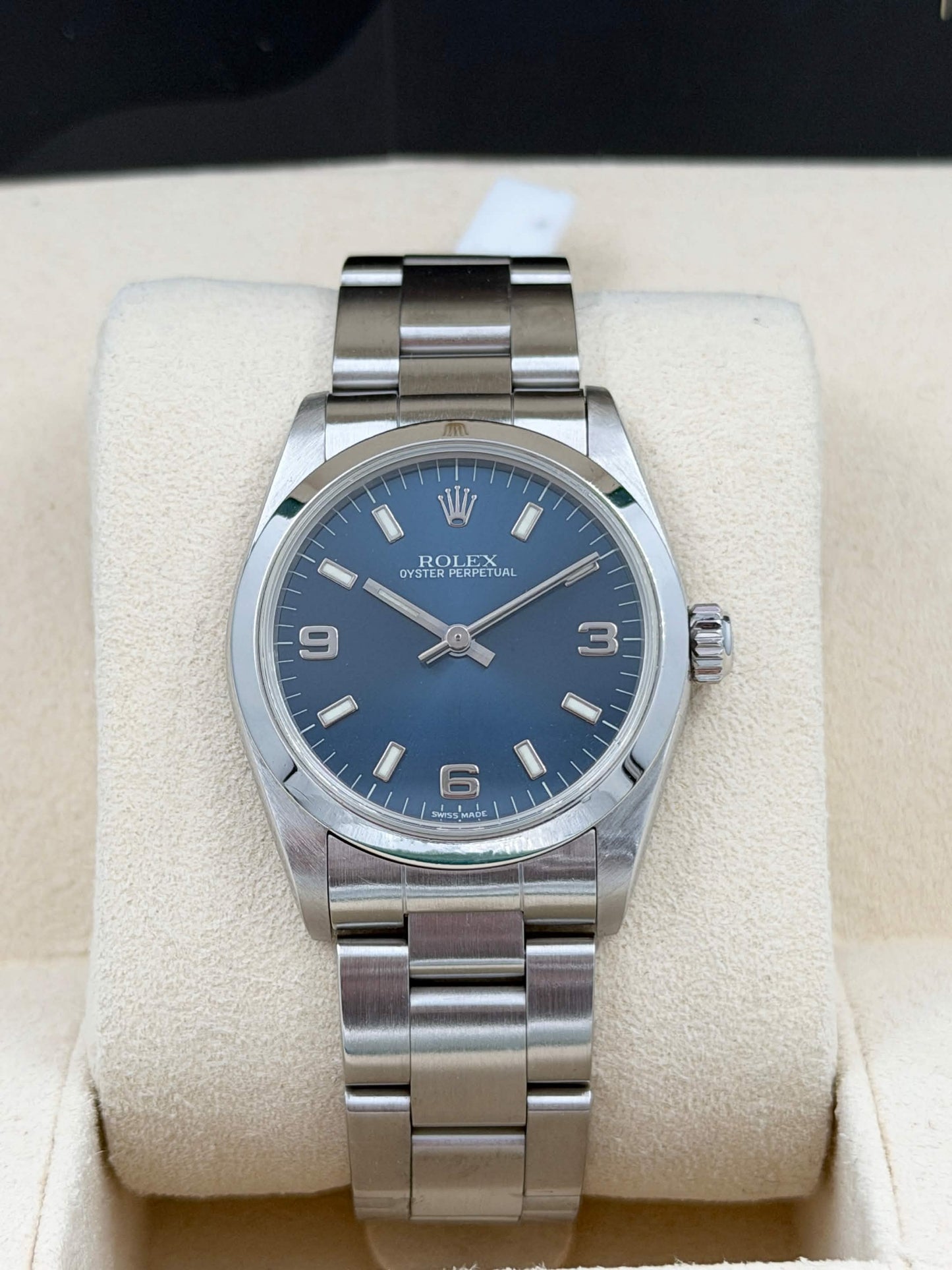 [SOLD OUT]二手 USED ROLEX 勞力士 OYSTER PERPETUAL 77080 藍色面 2004年10月