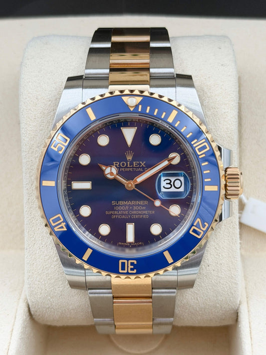 [SOLD OUT]二手 USED ROLEX 勞力士 SUBMARINER DATE 116613LB 藍色面 2020年1月 AD購買單