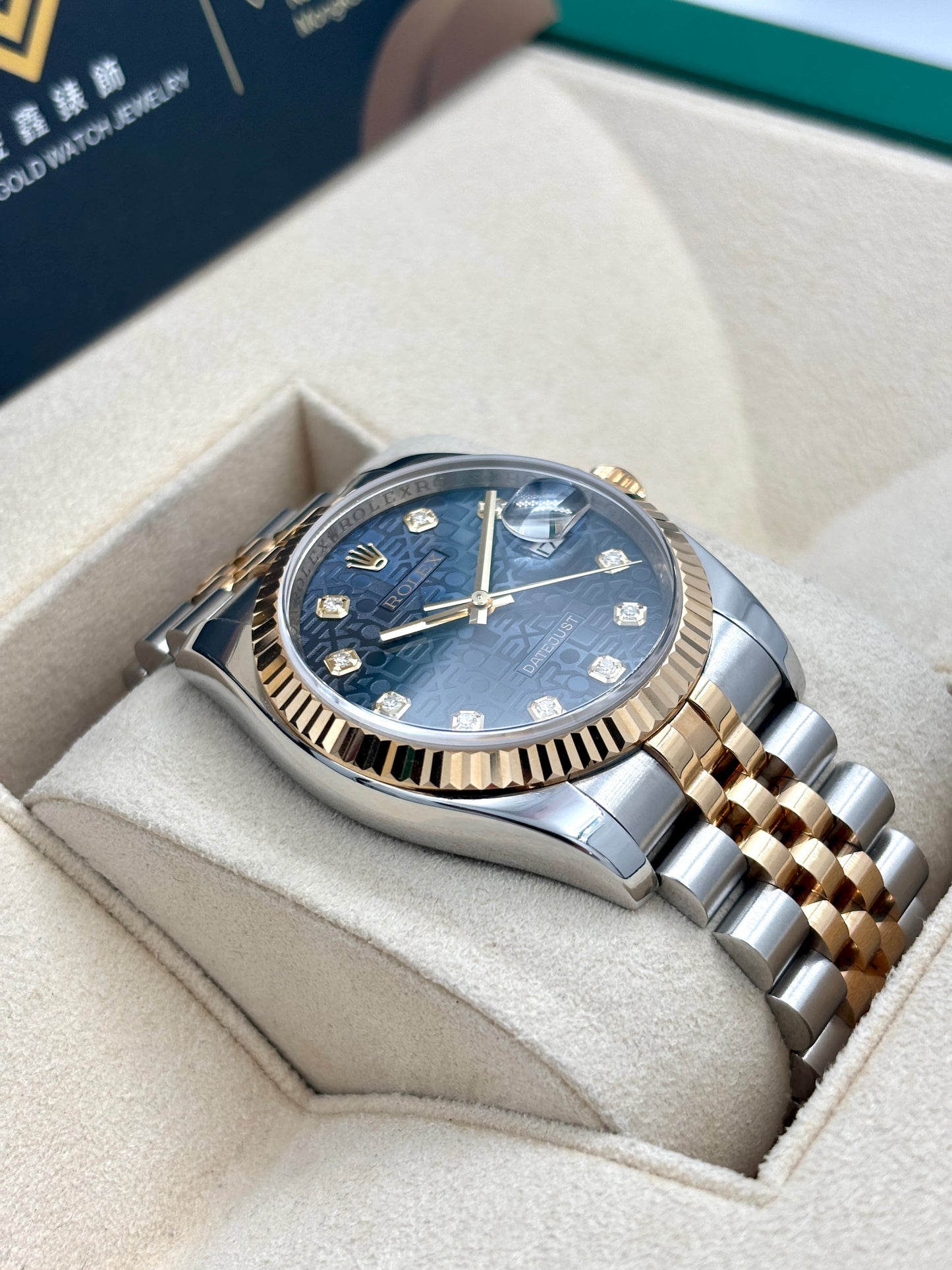 二手 USED ROLEX 勞力士 DATEJUST 116233 藍色  2007年9月 電腦面 鑽石字 全套 FULL SET