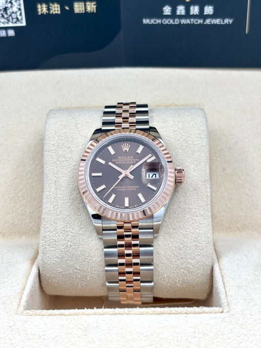 二手 USED ROLEX 勞力士 DATEJUST 279171 朱古力面  2022年5月 全套 FULL SET