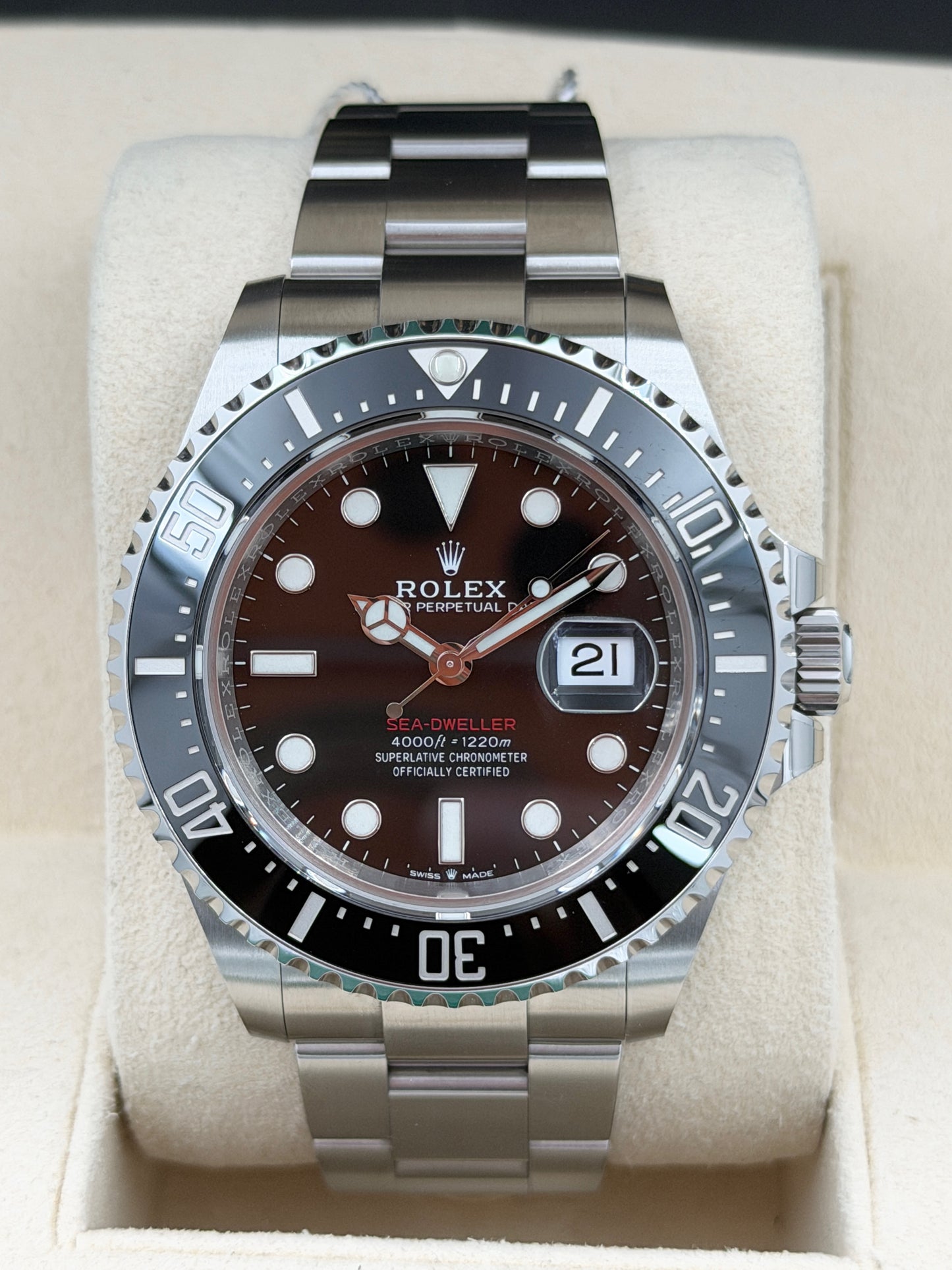 [SOLD OUT]二手 USED  ROLEX 勞力士 SEA-DWELLER 126600 MK2 黑色 2022年1月 未打磨 99.9%新 全套 FULL SET