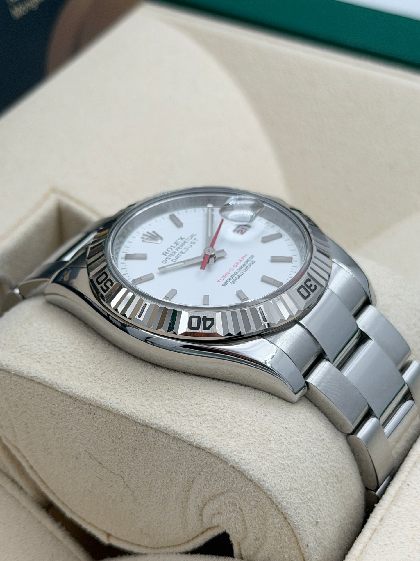 [SOLD OUT]二手 USED  ROLEX 勞力士 DATEJUST 116264 白色 約2008年 有內影 淨錶 WATCH ONLY