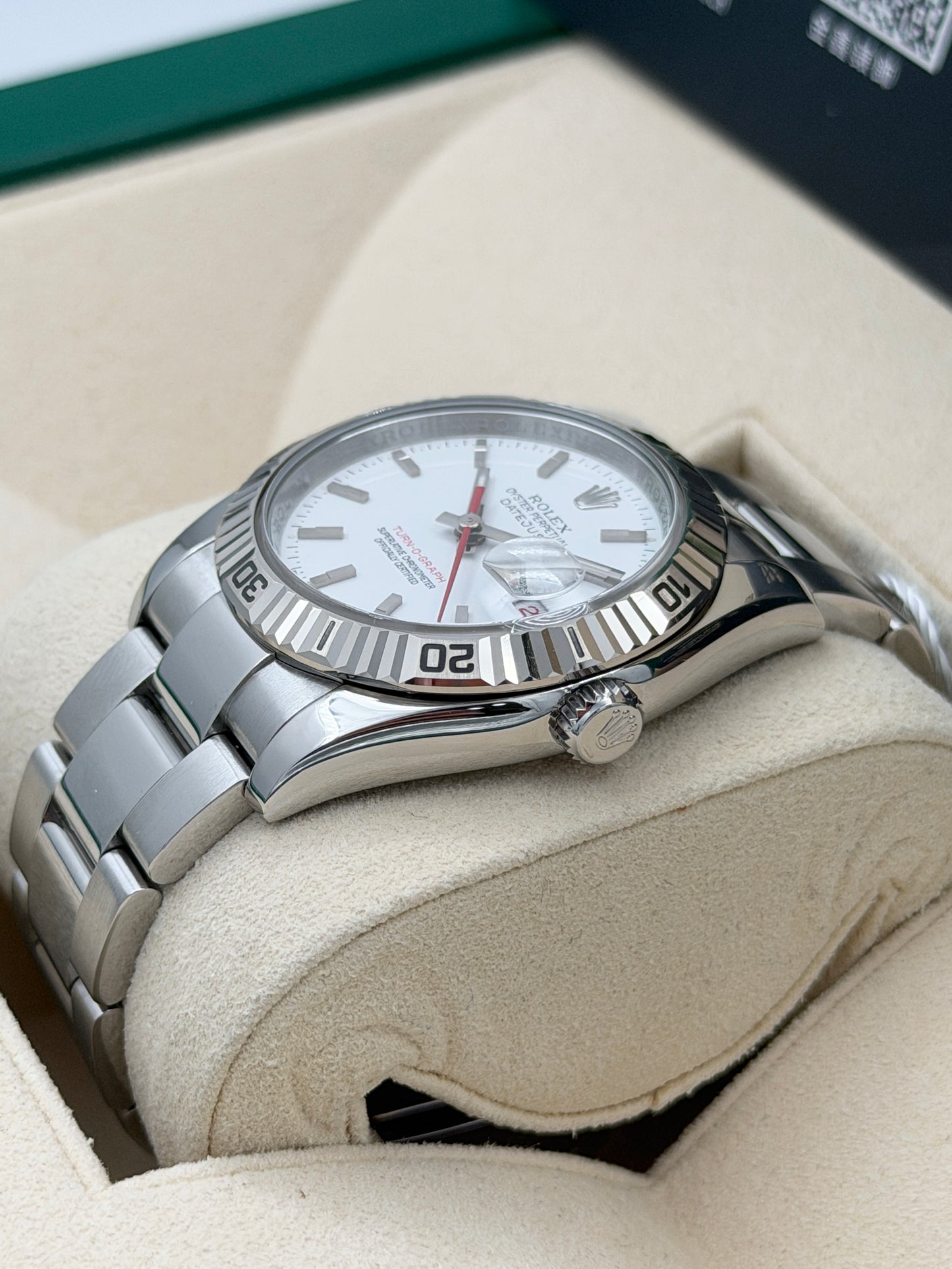 [SOLD OUT]二手 USED  ROLEX 勞力士 DATEJUST 116264 白色 約2008年 有內影 淨錶 WATCH ONLY