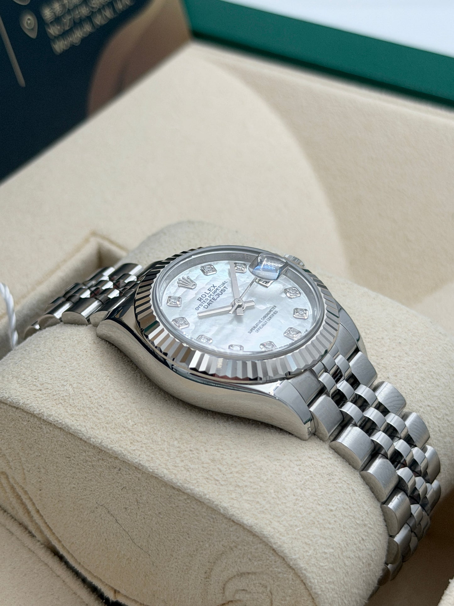 [SOLD OUT]二手 USED  ROLEX 勞力士 DATEJUST 279174 貝殼面鑽石字 亂碼 淨錶 WATCH ONLY
