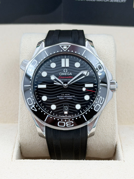 [SOLD OUT]二手 USED  OMEGA 歐米茄 SEAMASTER 210.32.42.20.01.001 黑色 2021年2月 膠帶 全套 FULL SET