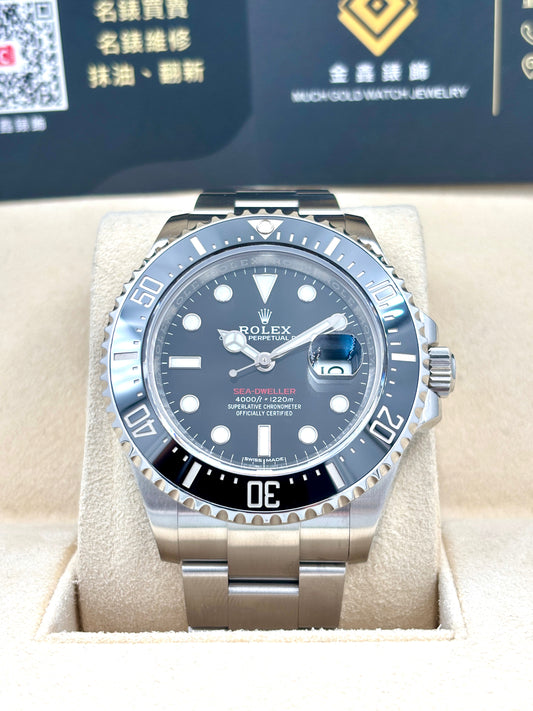二手 USED ROLEX 勞力士 SEA-DWELLER 126600MK1  黑色  2018年 2024年已上行抹油 全套 FULL SET