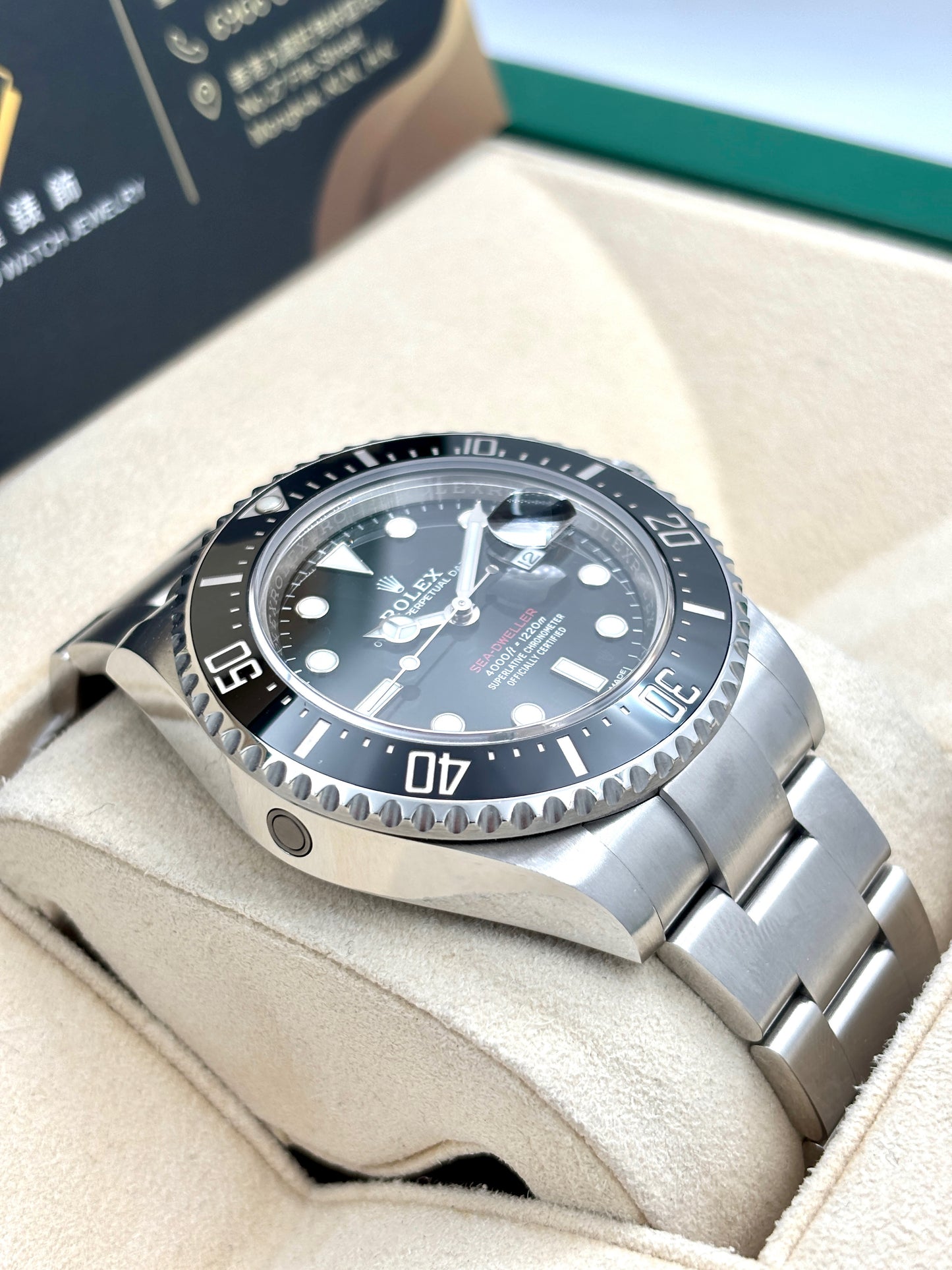 二手 USED ROLEX 勞力士 SEA-DWELLER 126600MK1  黑色  2018年 2024年已上行抹油 全套 FULL SET