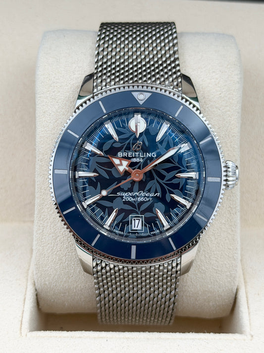 [SOLD OUT]二手 USED  BREITLING 百年靈 SUPEROCEAN HERITAGE AB31101A1C1A1 藍色 2025年6月 限量版 全套 FULL SET